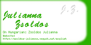 julianna zsoldos business card
